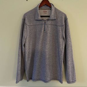 Rail Riders Mens 1/4 Zip Pullover Size Large Long Sleeve With Zip.